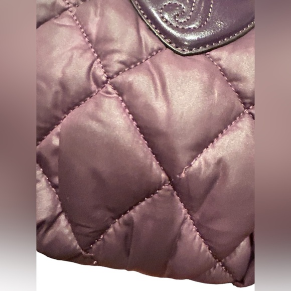 Juicy Couture Vintage Large Purple Quilted Bag with Removable Strap 17”x12” - Picture 4 of 16